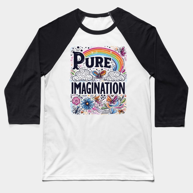 Pure imagination Wonka Baseball T-Shirt by rysiupol